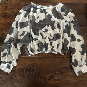 ALTARD STATE Cow Print Shirt